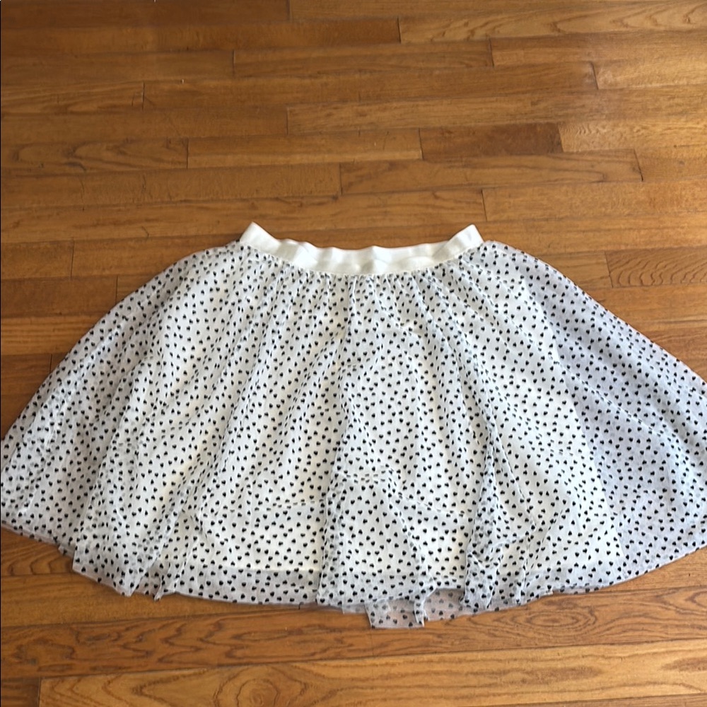 Polka Dot Hearts Tulle Skirt